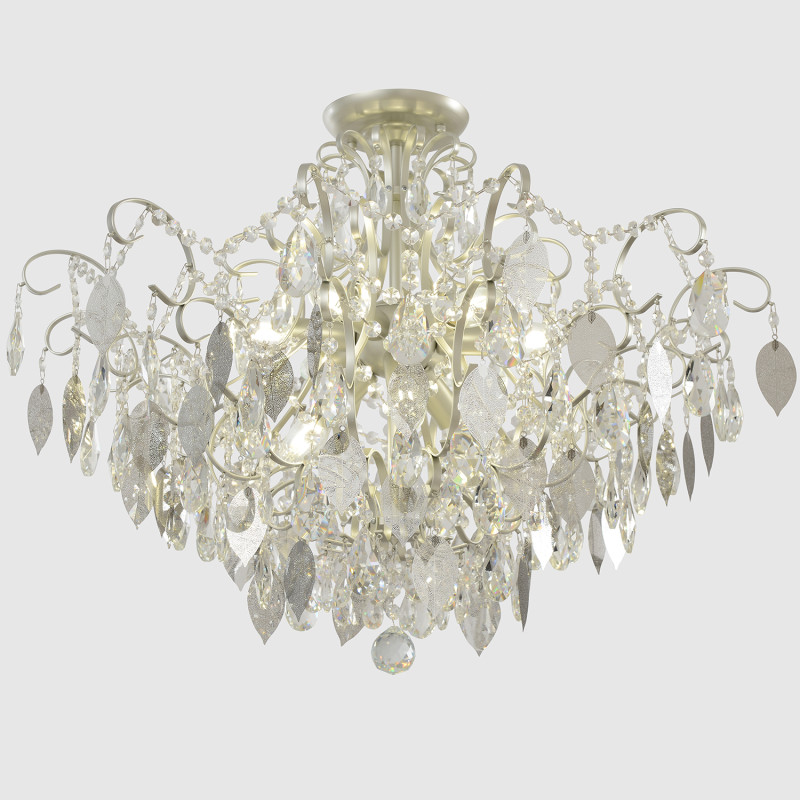 Накладная люстра Crystal Lux ESMIRALDA PL9 SILVER