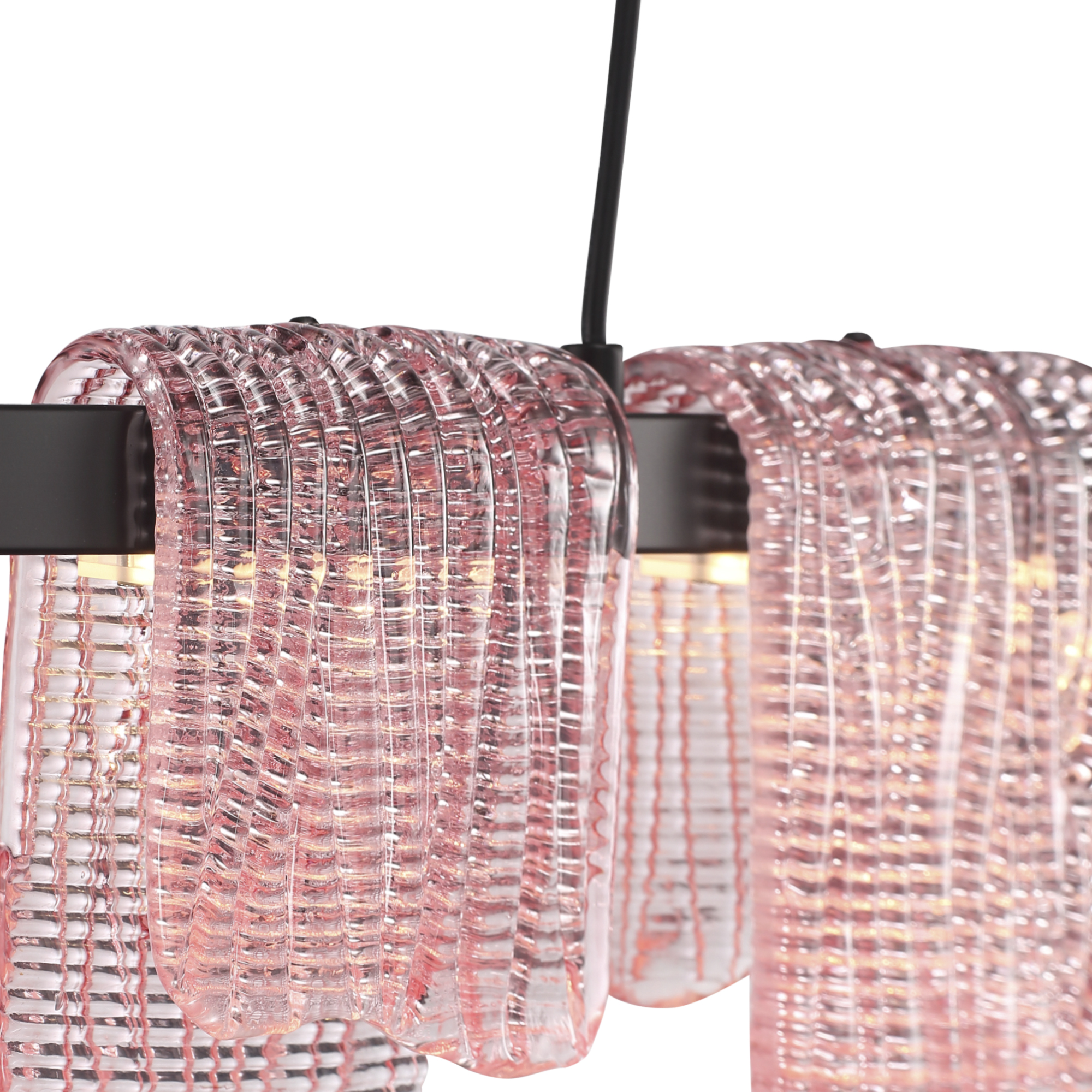SL6021.403.36 Светильник подвесной ST-Luce черный/розовый LED 1*36W 3000K VOILE
