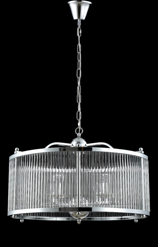 Подвесная люстра Crystal Lux TADEO SP6 D600 CHROME/TRANSPARENTE