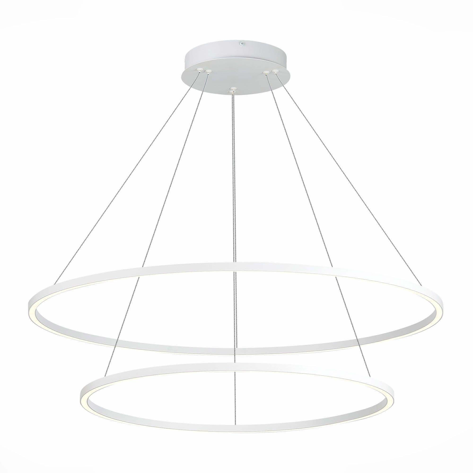 ST605.503.91 Cветильник подвесной SMART ST-Luce Белый/Белый LED 1*91W 2800-6500K AURA