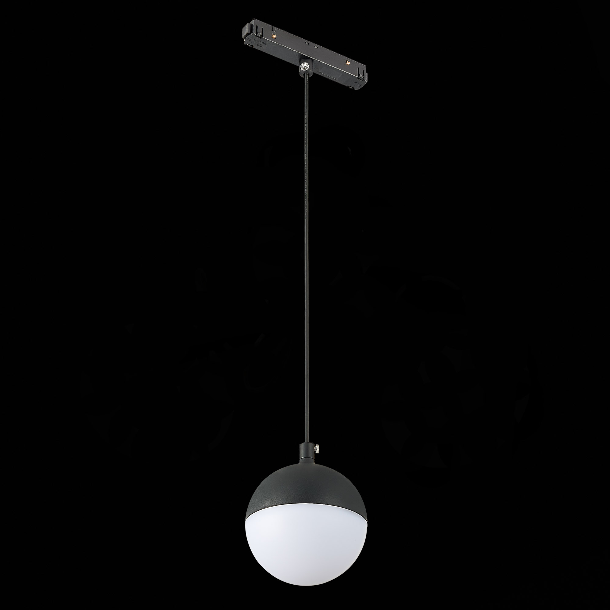 ST358.443.07 Магнитный трековый светильник подвесной Черный LED 1*7W 4000K 520Lm Ra>80 120° IP20 D90 SKYLINE 48