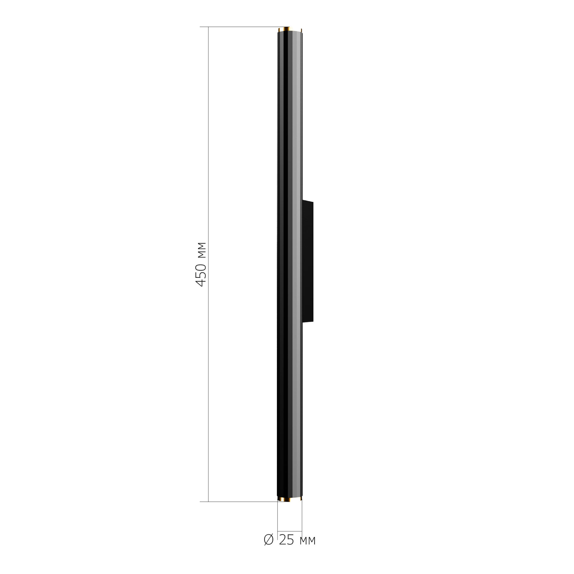 SL6210.401.02 Светильник настенный ST-Luce Черный/Черный, Золотистый LED 2*2,5W 3000K LILT