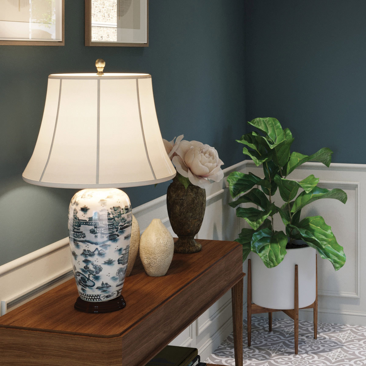 Настольная лампа Elstead Lighting, Арт. BLUE-TRAD-WP-TL
