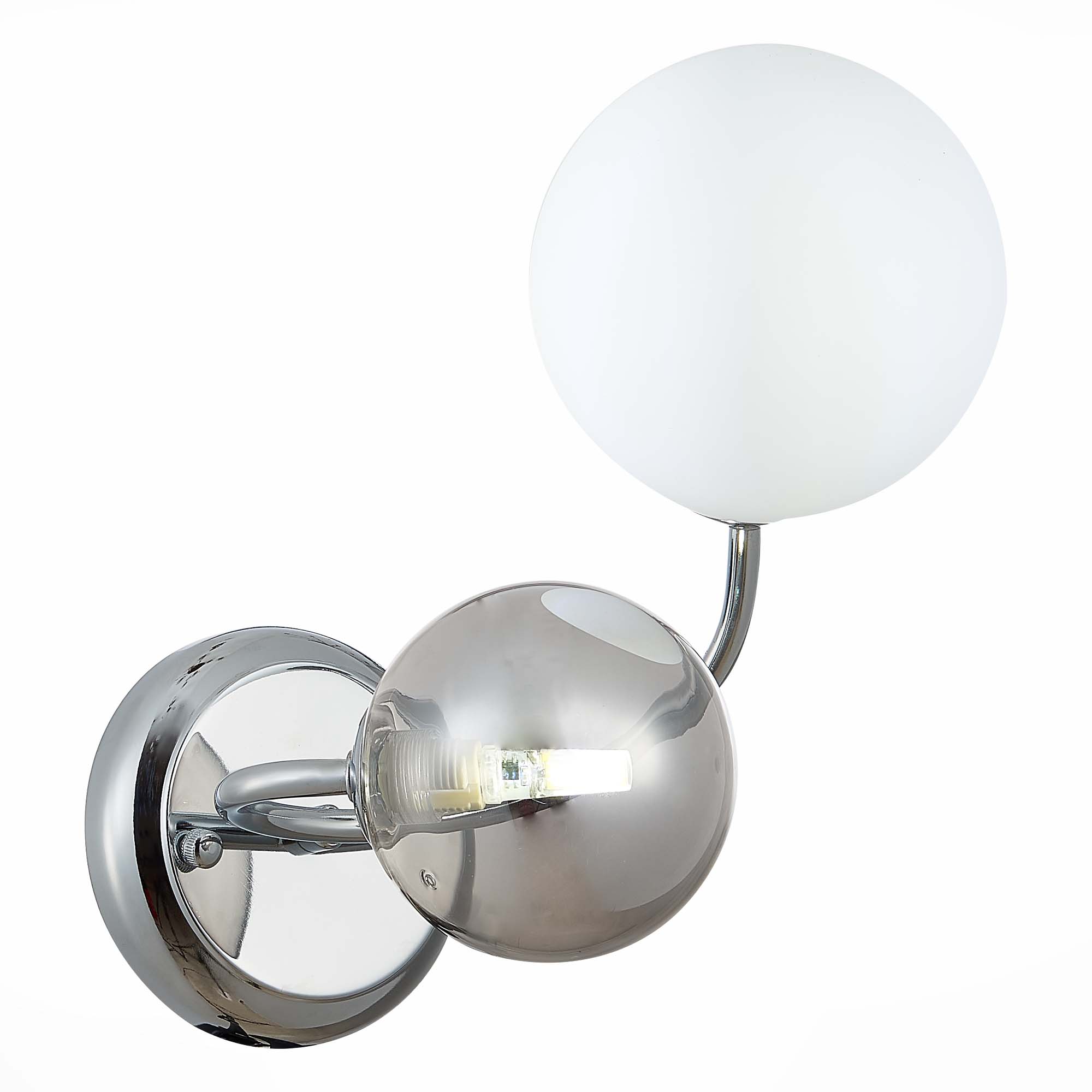 SLE220911-02 Светильник настенный Хром/Белый, Дымчатый G9 LED 2*5W FORMAE