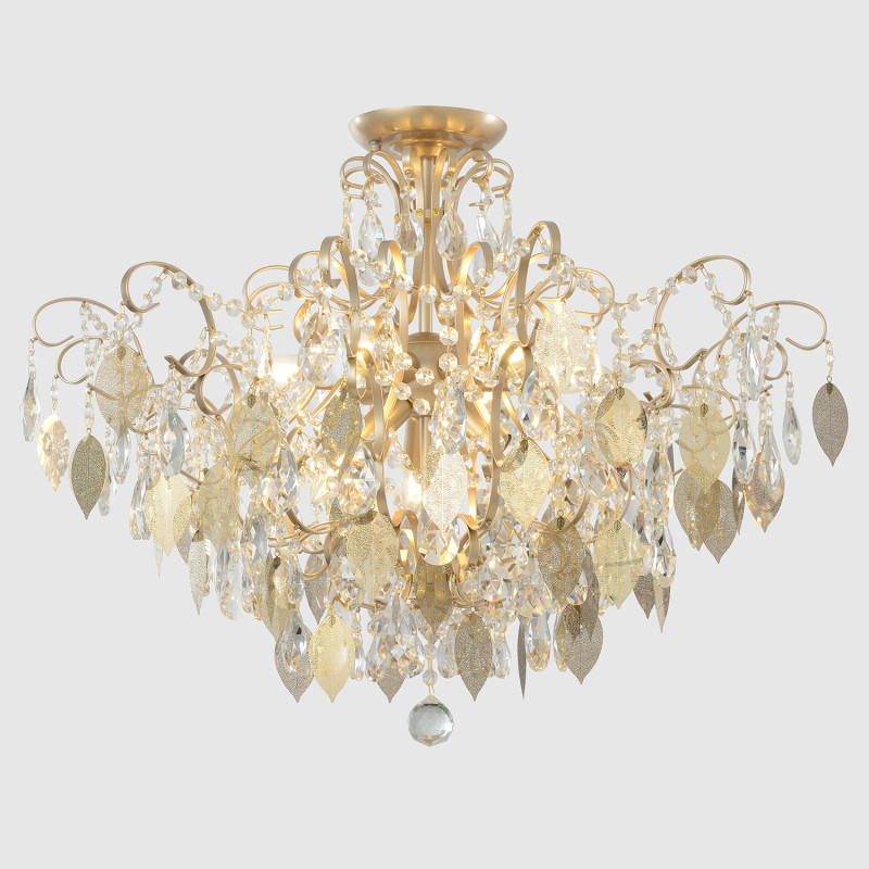 Накладная люстра Crystal Lux ESMIRALDA PL9 GOLD