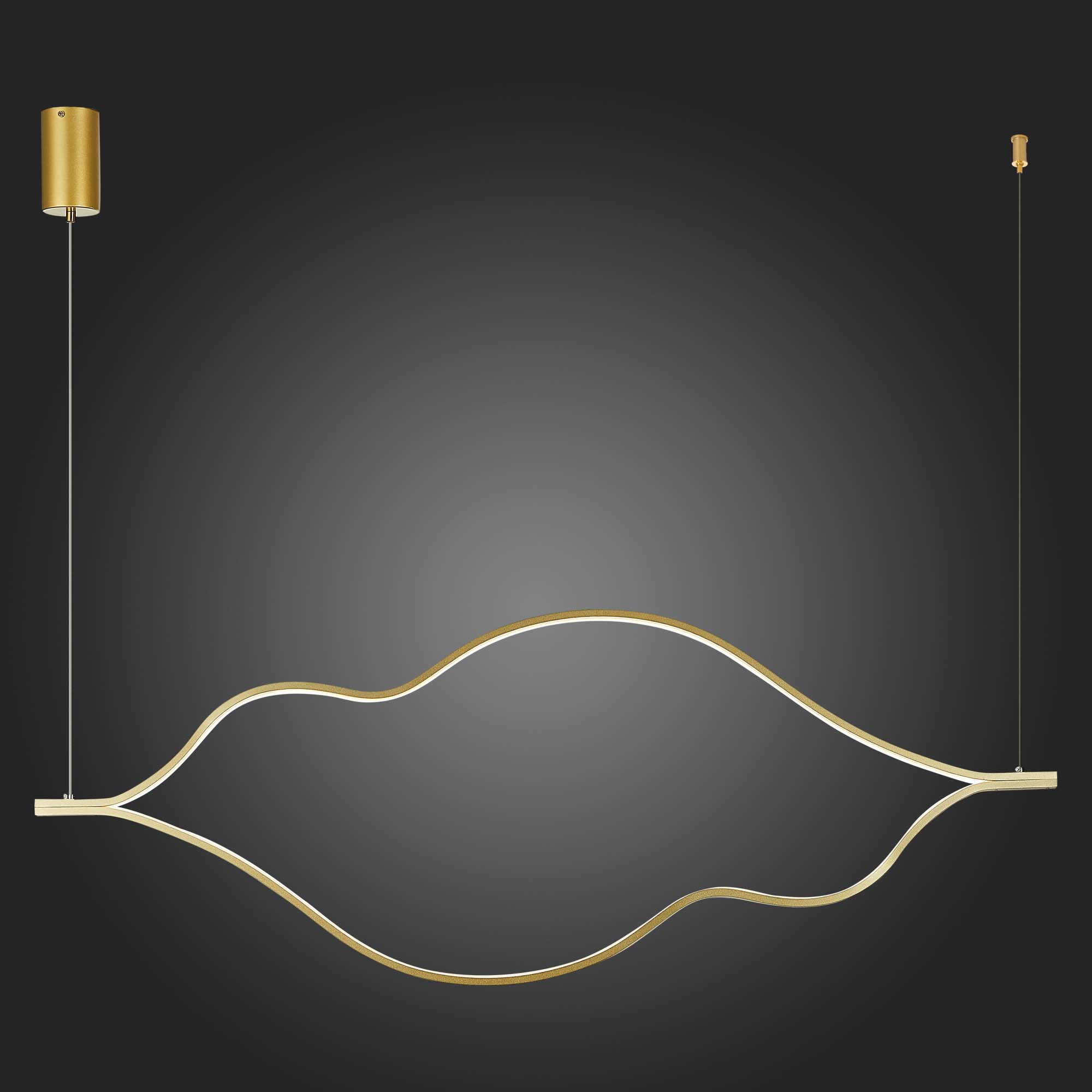 SL6106.203.56 Светильник подвесной ST-Luce Золотистый/Белый LED 1*56W 4000K CORTILE