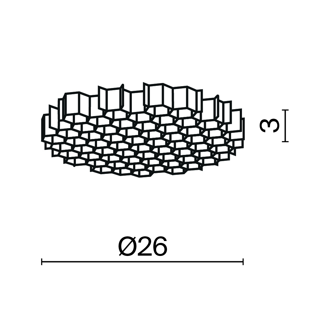 Комплектующие для светильника Technical HoneyComb-D26