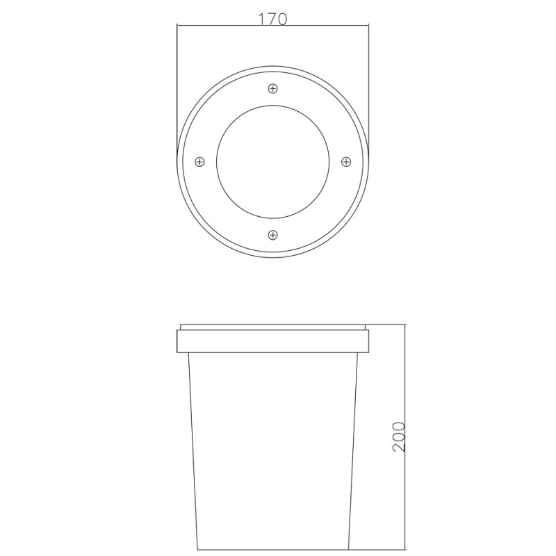 Тротуарный светильник ARTE Lamp A6013IN-1SS