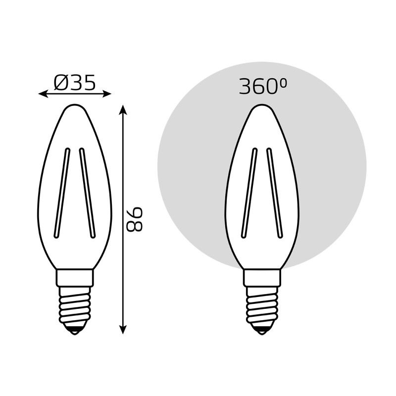 Светодиодная лампа Gauss 32112