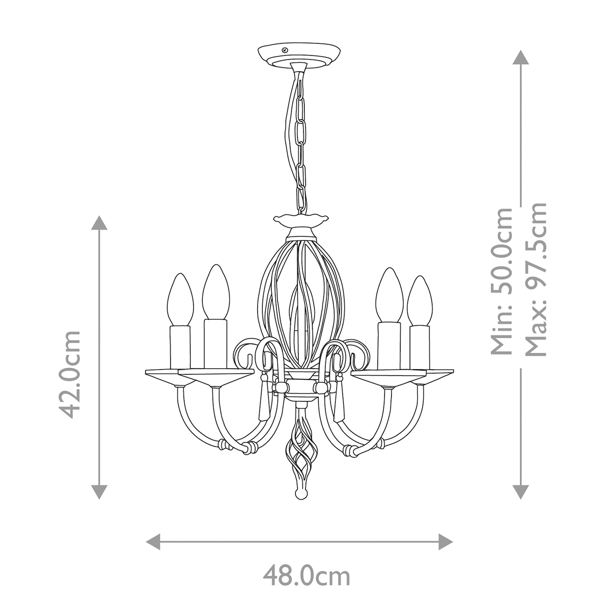 Люстра Elstead Interior, Арт. AG5-AGED-BRASS