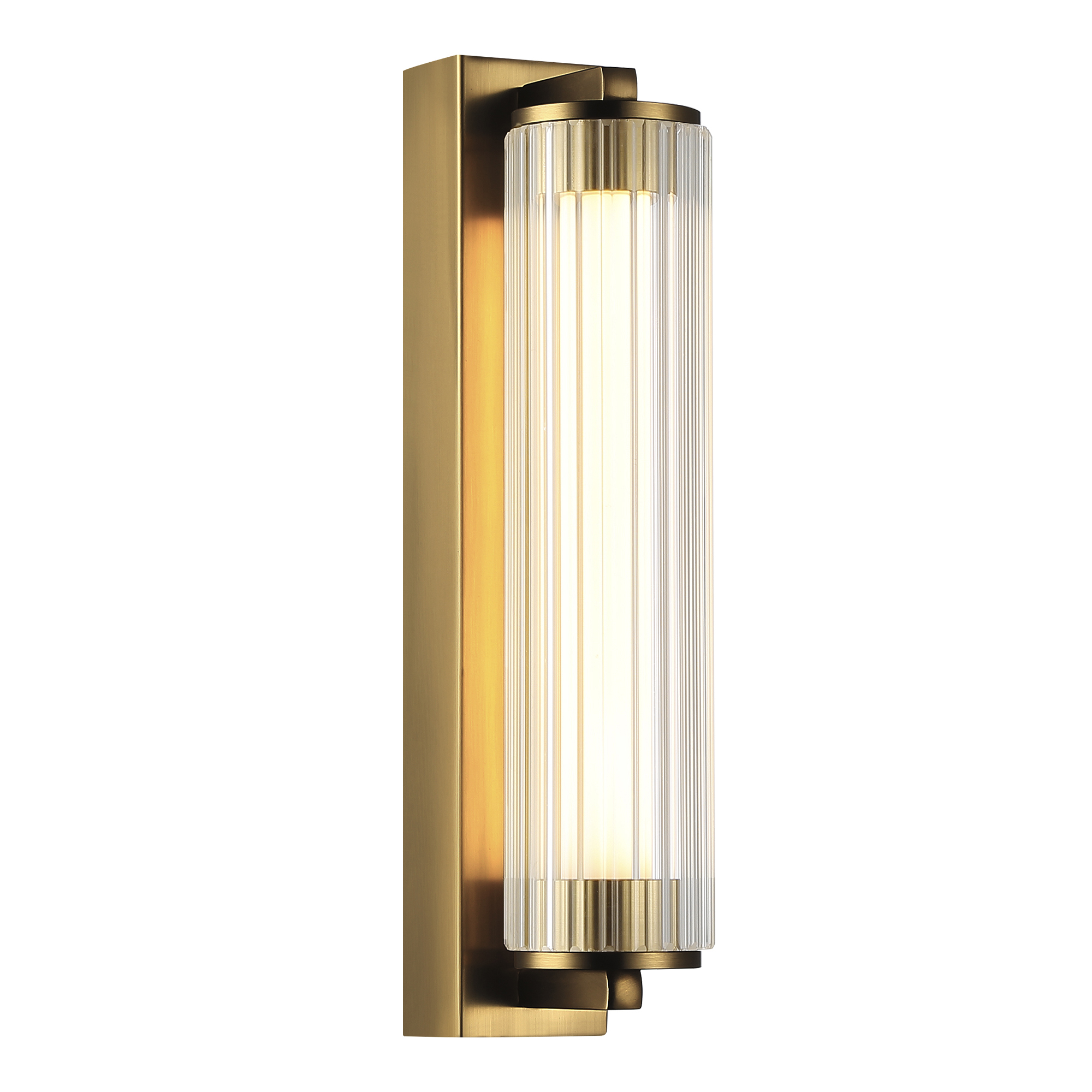 Уценка SL6224.301.01 Светильник настенный ST-Luce Латунь/Прозрачный LED 1*8W 4000K BAMBOO
