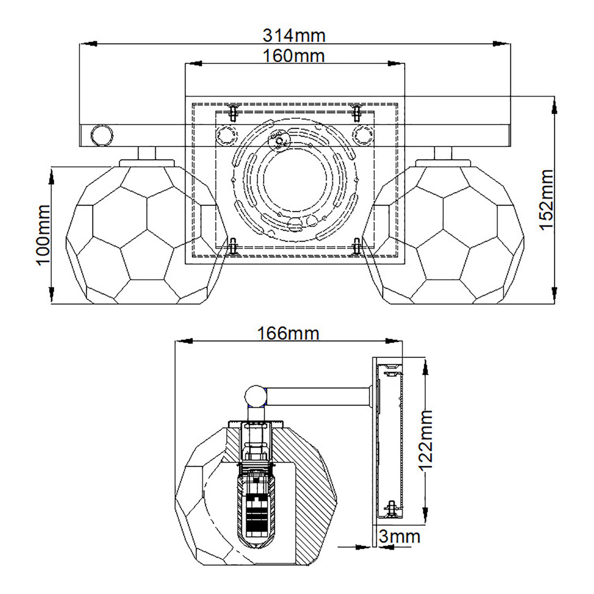 Бра для ванных комнат Quoizel, Арт. QN-REGALIA2-PC-BATH