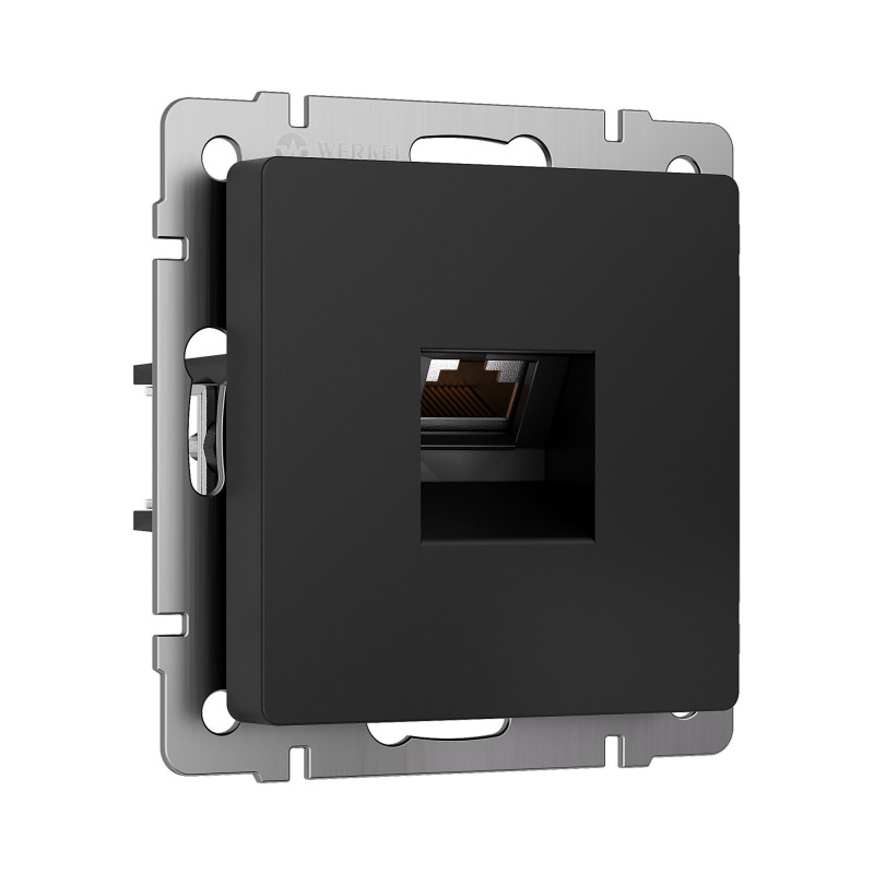 Розетка Werkel W5120108 черный матовый
