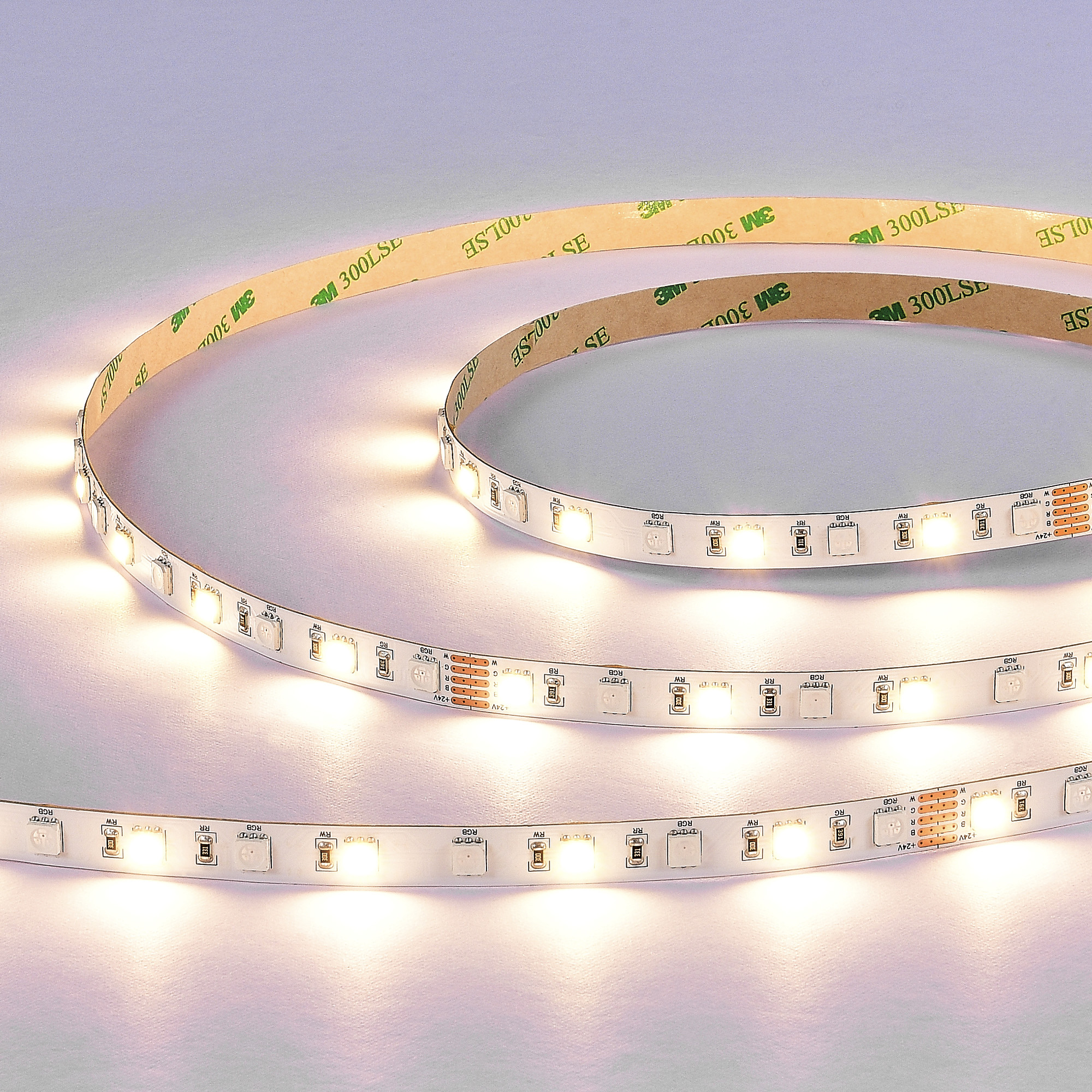 ST019.418.20RGBW Светодиодная лента SMD5050 - 17.28W/M RGB+4000K 300Lm Ra>90 IP20 L5000xW10xH- 24V Светодиодные ленты
