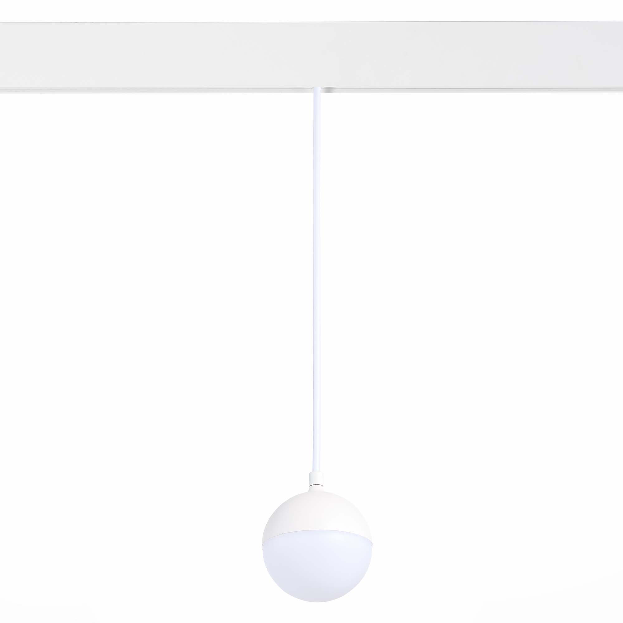 ST358.543.07 Магнитный трековый светильник подвесной Белый LED 1*7W 4000K 520Lm Ra>80 120° IP20 D90x SKYLINE 48