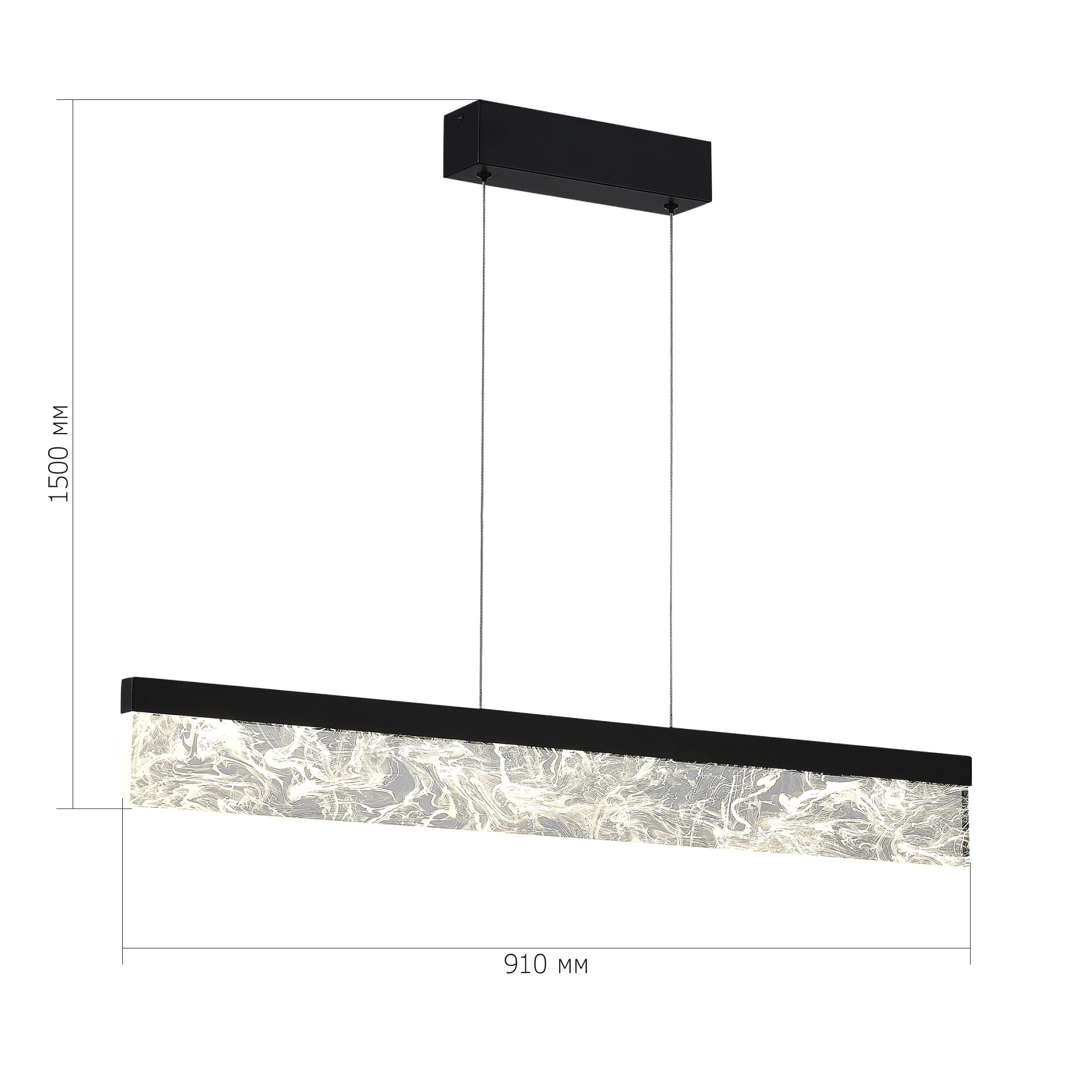 SL6234.403.36 Светильник подвесной ST-Luce Черный/Дымчатый LED 1*36W 4000K SPLENDID