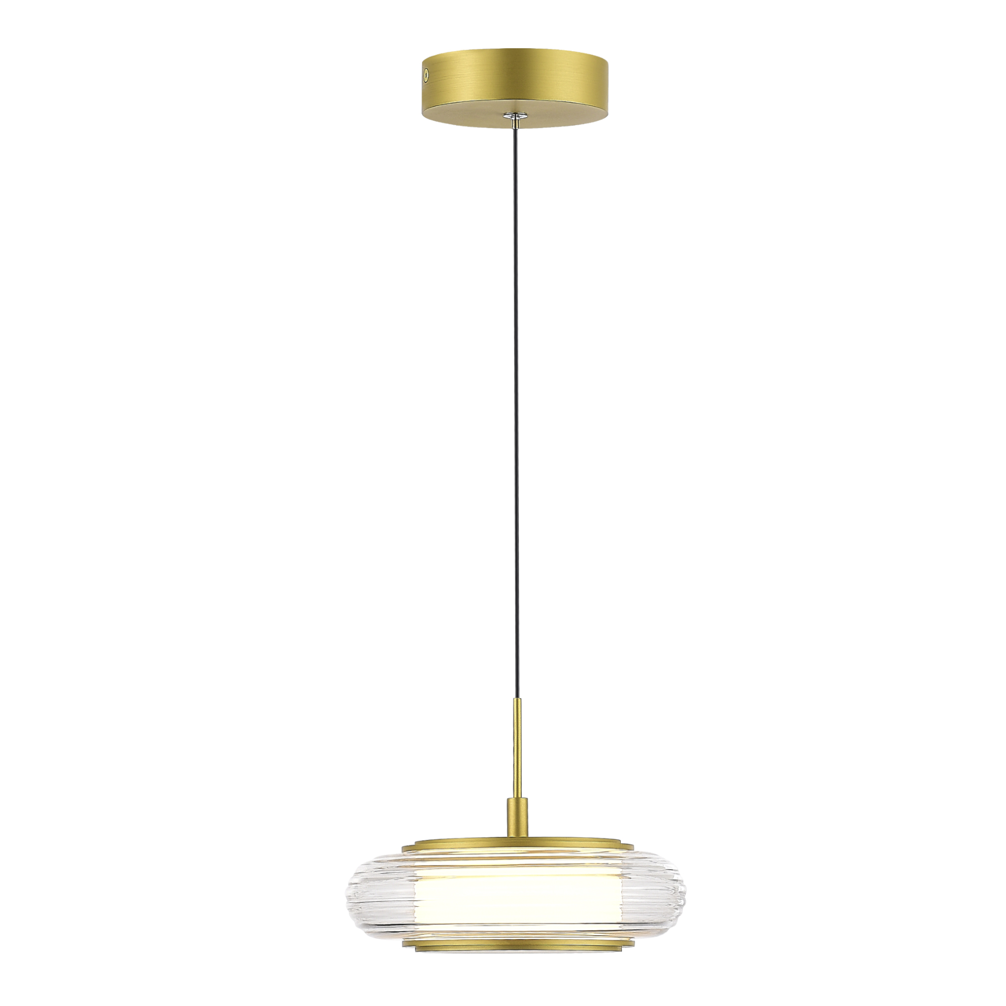 SL6239.203.01 Светильник подвесной ST-Luce золото/прозрачный LED 1*7W 3000K FRITTELA
