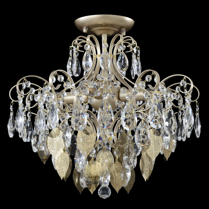 Накладная люстра Crystal Lux ESMIRALDA PL4 GOLD