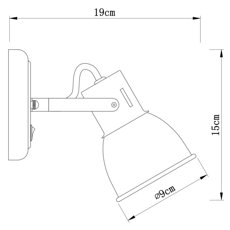 Спот ARTE Lamp A1677AP-1GY