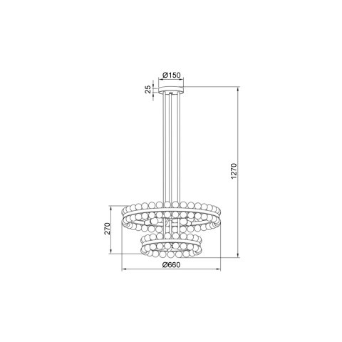 Люстра на штанге Vele Luce VL4143L09