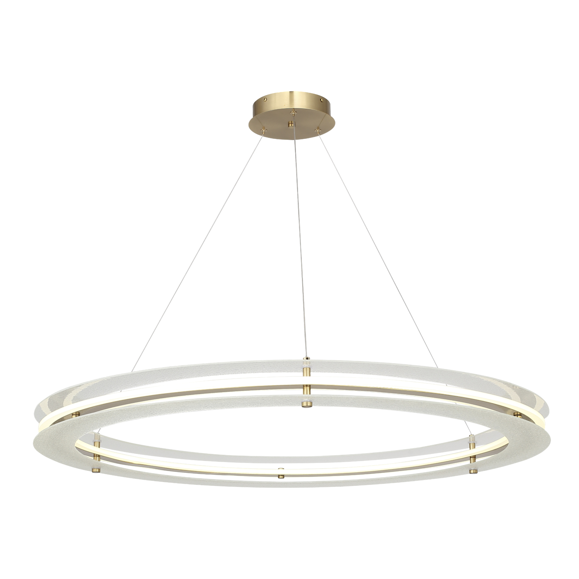 SL6245.213.01 Светильник подвесной ST-Luce золотистый/Прозрачный LED 1*70W 4000K FAGY