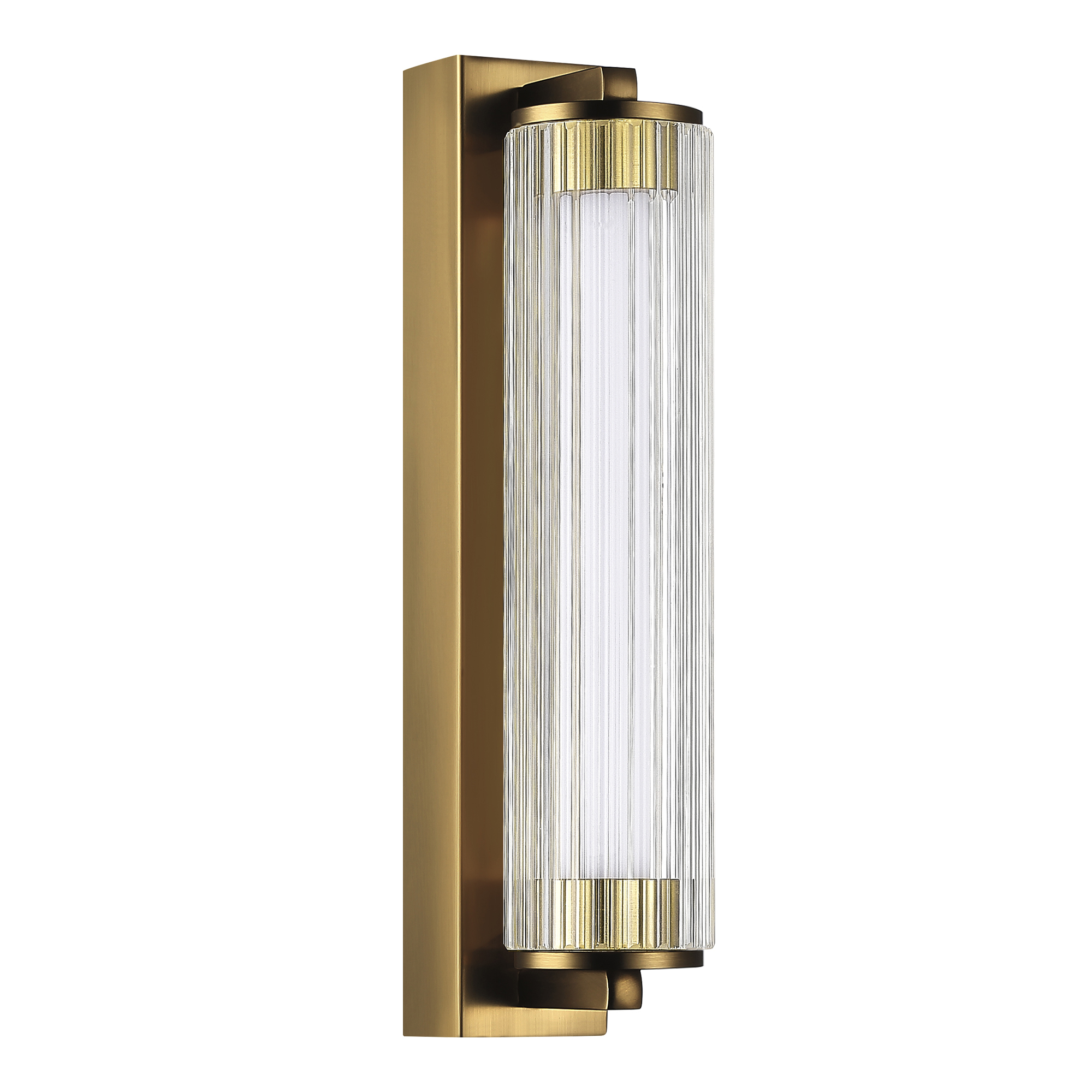 SL6224.301.01 Светильник настенный ST-Luce Латунь/Прозрачный LED 1*8W 4000K BAMBOO