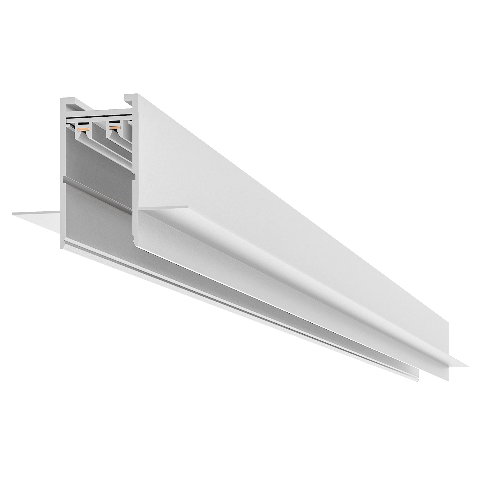 ST021.529.00 Шинопровод SKYLINE 220 встраиваемый ST-Luce Белый Длина 2 000мм SKYLINE 220
