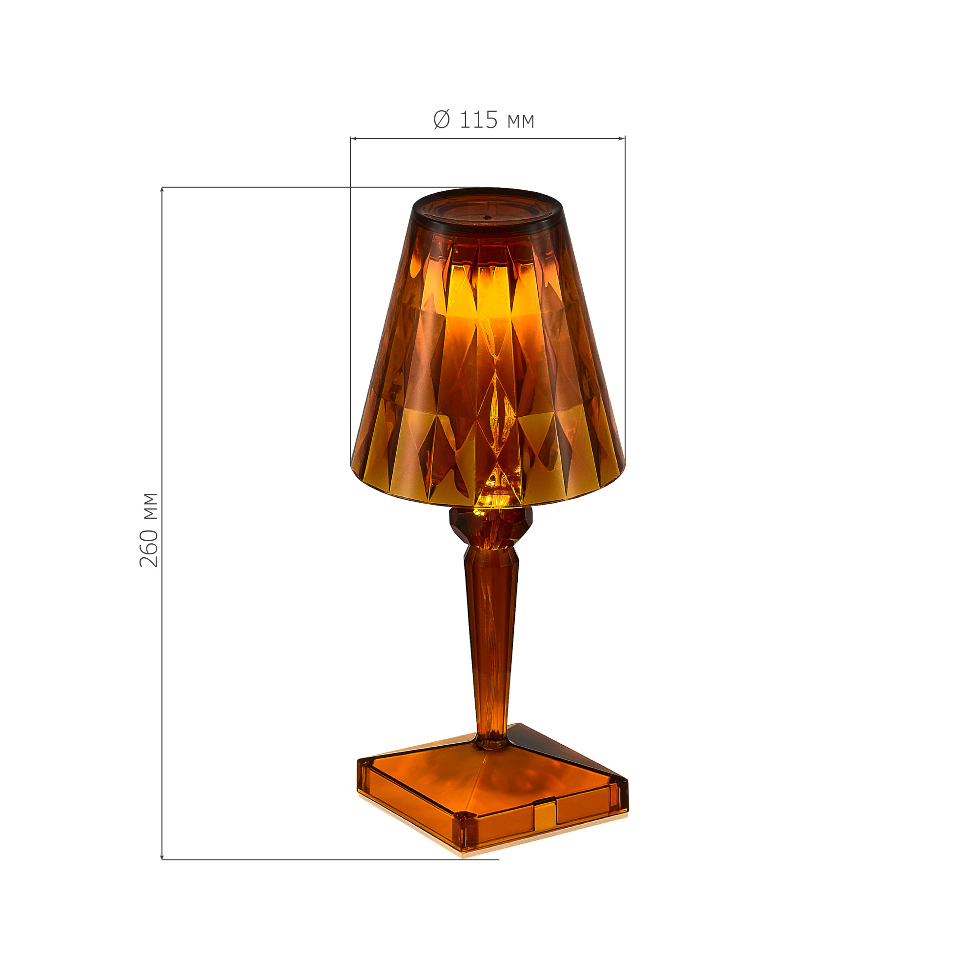 SL1010.724.01 Прикроватная лампа ST-Luce Оранжевый/Оранжевый LED 1*2W 3000K - 6000K SPARKLE