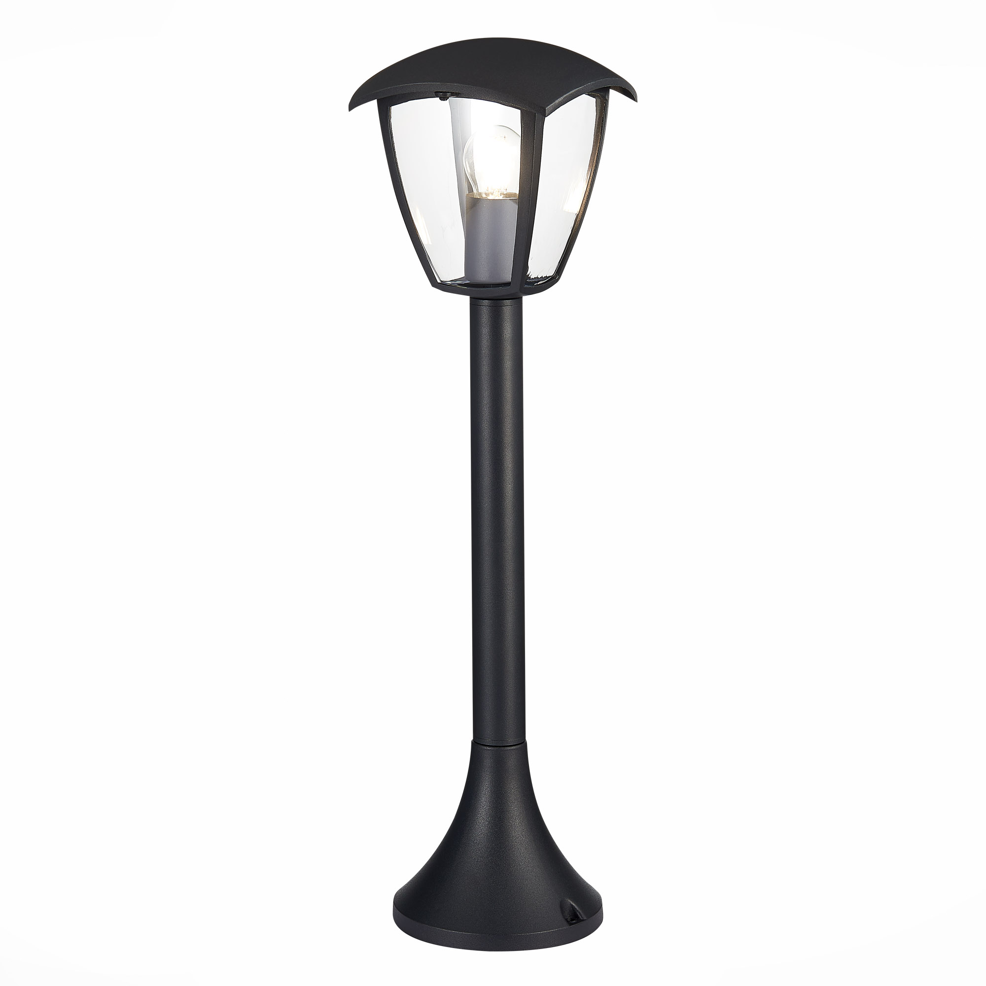 SL081.405.01 Светильник уличный наземный ST-Luce Черный/Черный, Прозрачный E27 1*40W SIVINO