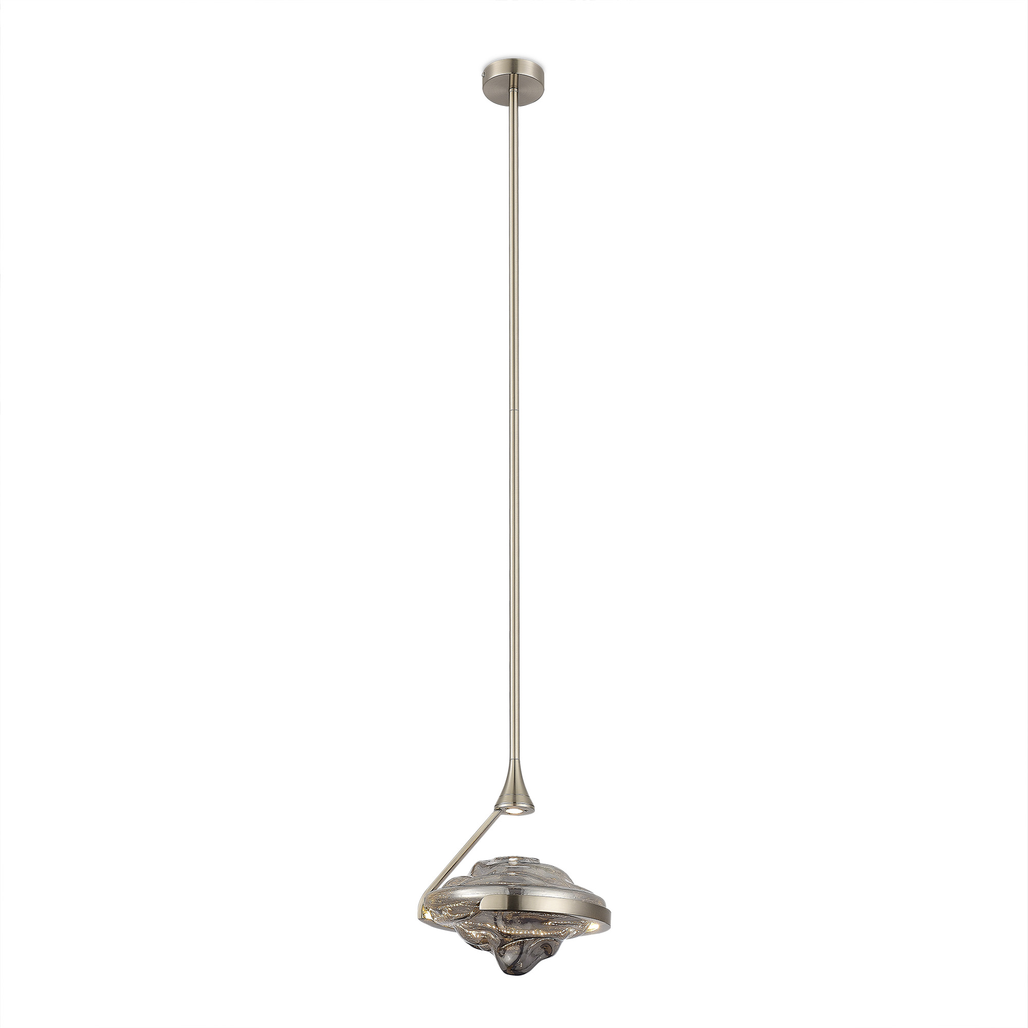 SL6115.103.01 Светильник потолочный  ST-Luce Никель/Дымчато-Серый LED 1*19W 3000K AMARA