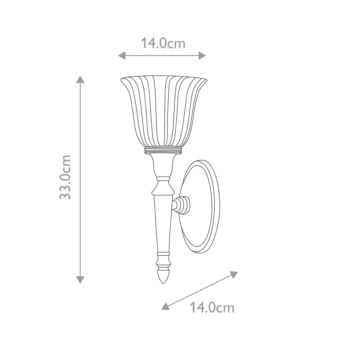 Бра для ванных комнат Elstead Interior, Арт. BATH-DRYDEN1-PN