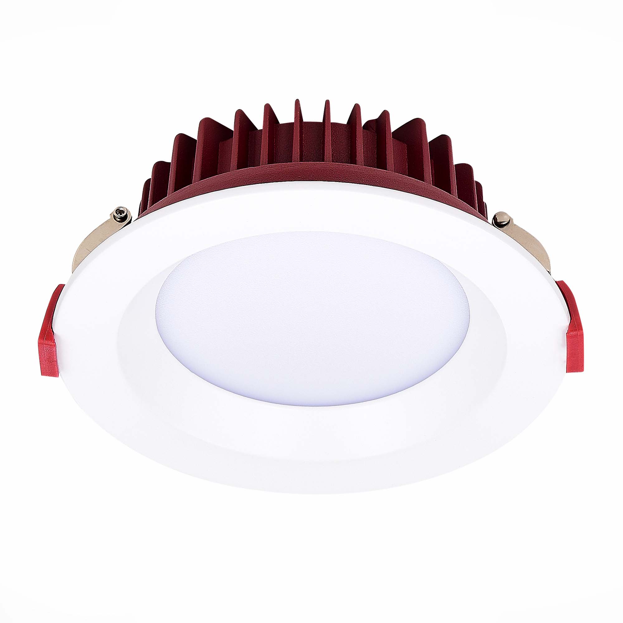 ST752.538.12 Св-к встр. Белый LED 1*12W 3000K 960Lm Ra80 100° IP44 D115xH47 100-240VV Встраиваемые светильники