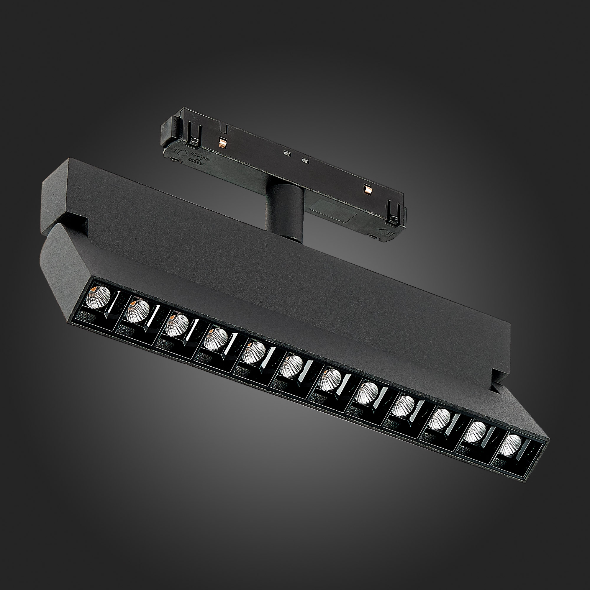 ST362.436.12 Магнитный трековый светильник Черный LED 1*12W 3000K 1 009Lm Ra>80 36° IP20 L219xW22xH1 SKYLINE 48