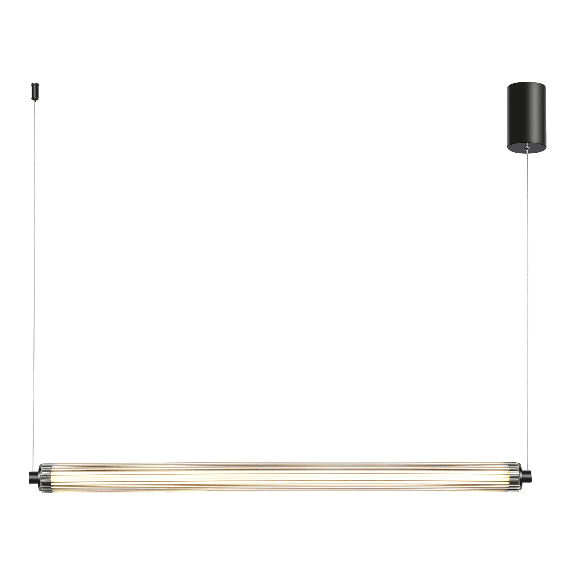 SL6224.433.01 Светильник подвесной ST-Luce Черный/Прозрачный LED 1*30W 3000K BAMBOO