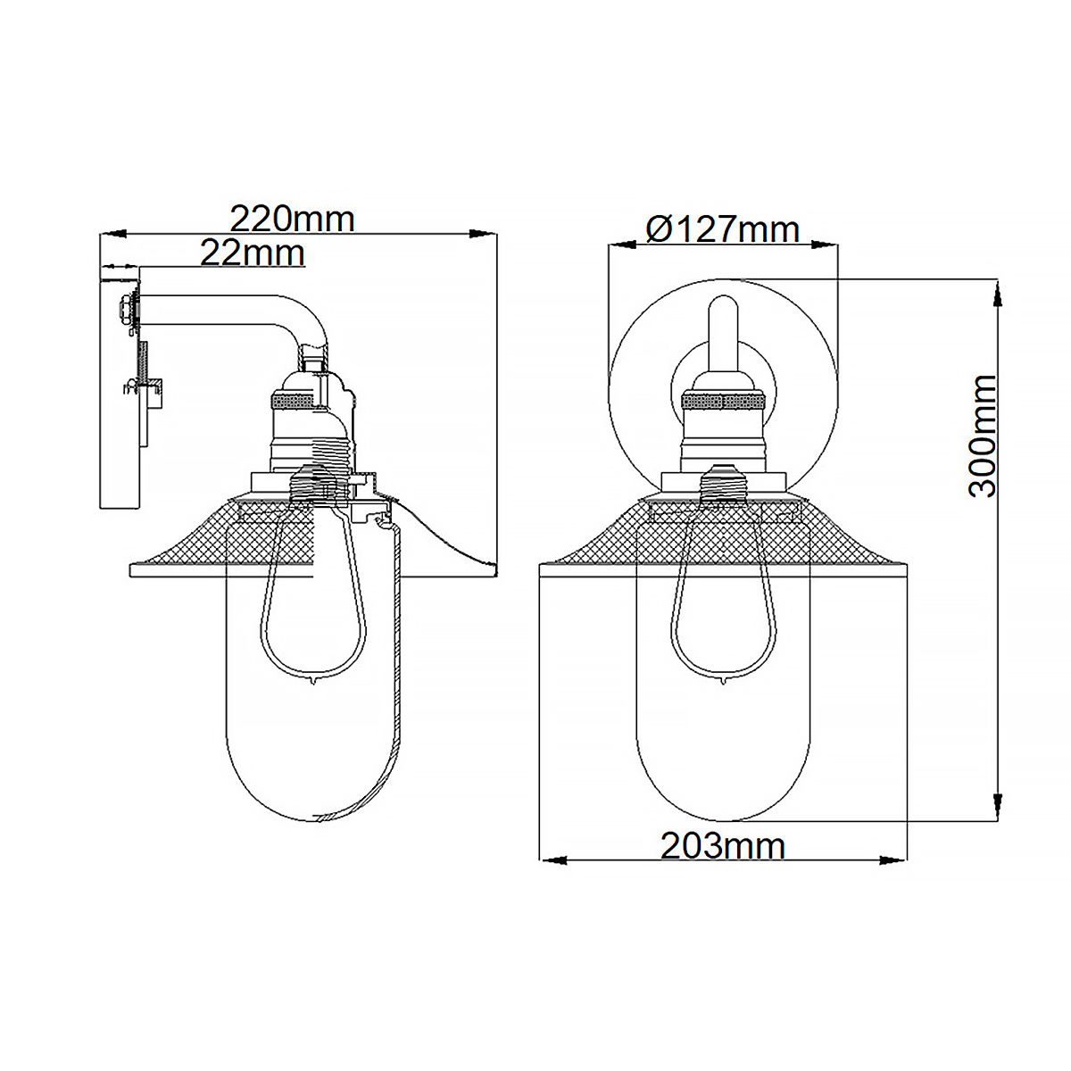 Бра для ванных комнат Hinkley, Арт. QN-RIGBY1-BATH-PC