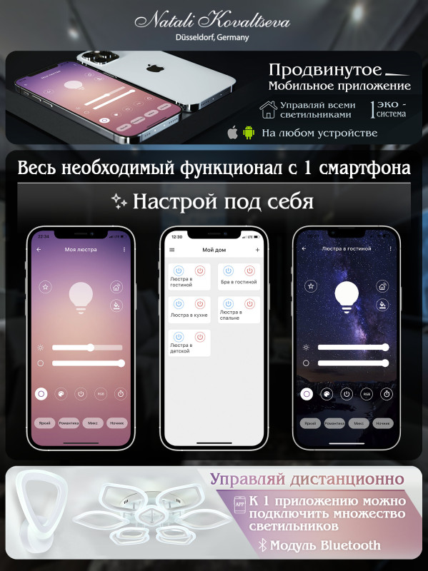 Накладная люстра Natali Kovaltseva LED LAMPS 81198
