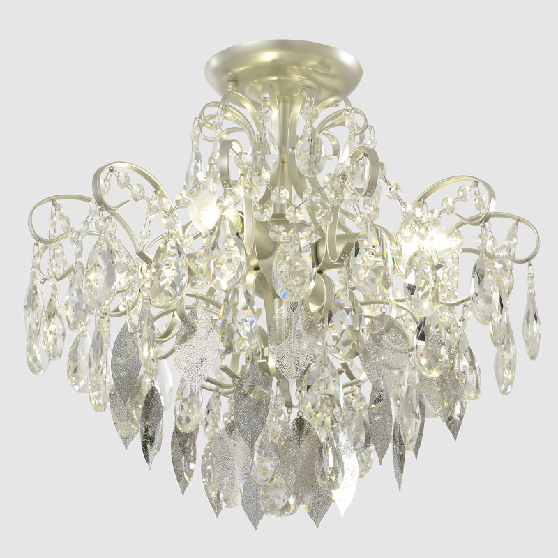 Накладная люстра Crystal Lux ESMIRALDA PL4 SILVER
