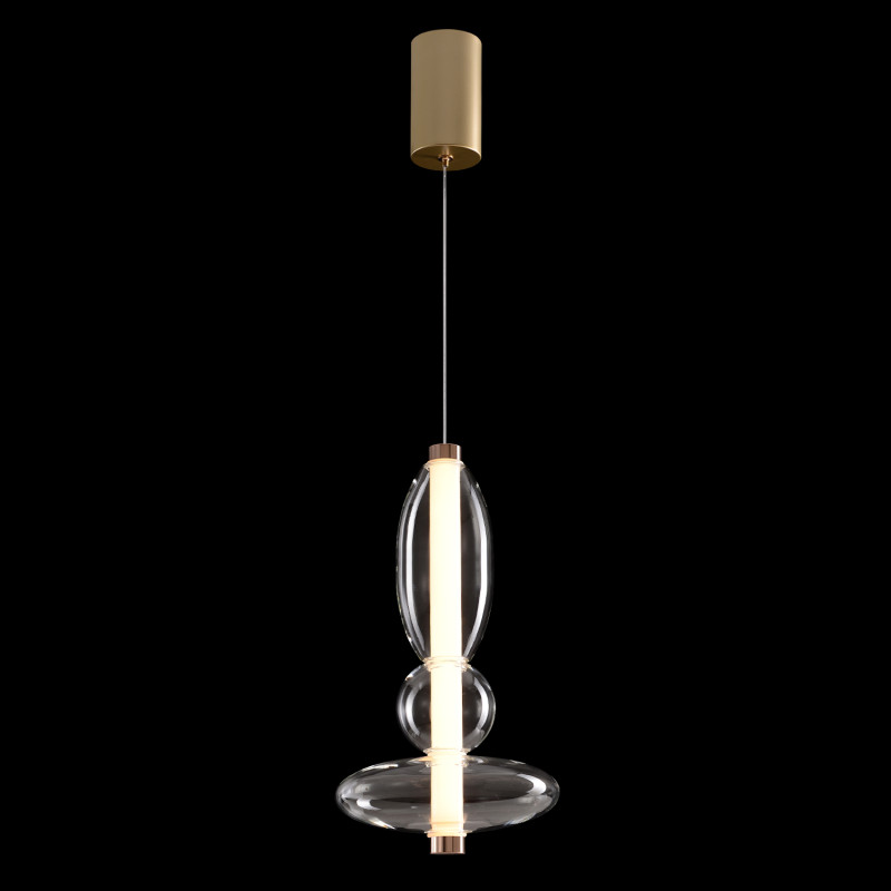 Подвесной светильник Crystal Lux QUASAR SP10W LED TRANSPARENT