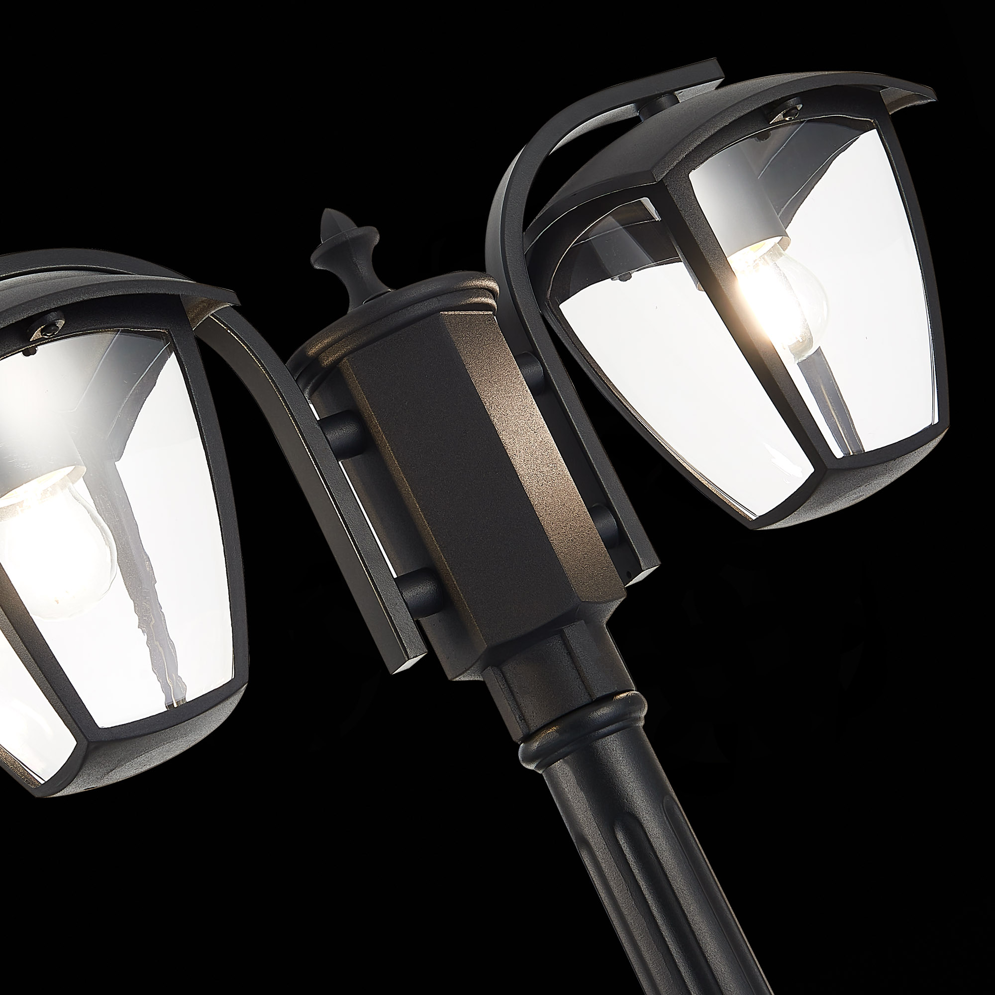 SL081.405.02 Светильник уличный наземный ST-Luce Черный/Черный, Прозрачный E27 2*40W SIVINO