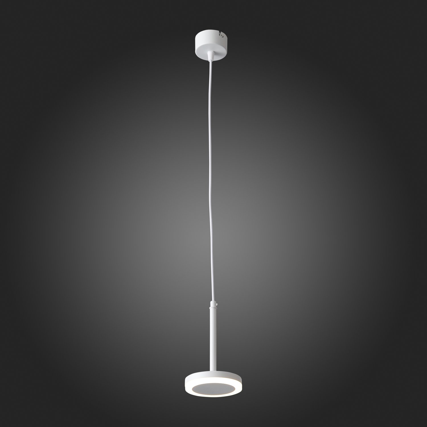 ST104.503.06 Светильник подвесной Белый LED 1*6W 3000K 468Lm Ra>80 120° IP20 D112xH184 170-240V Подвесные светильники