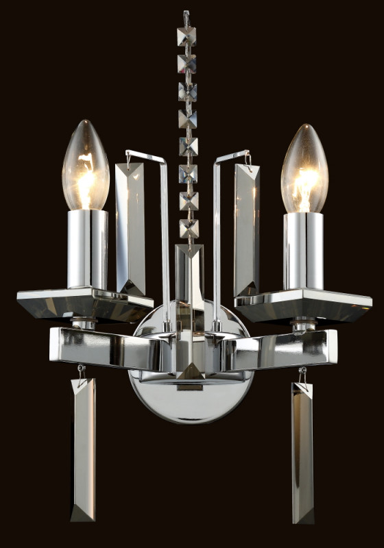 Бра Crystal Lux MARRON AP2 CHROME