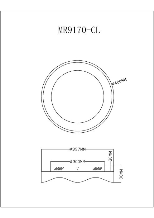 Накладной светильник MyFar MR9170-CL