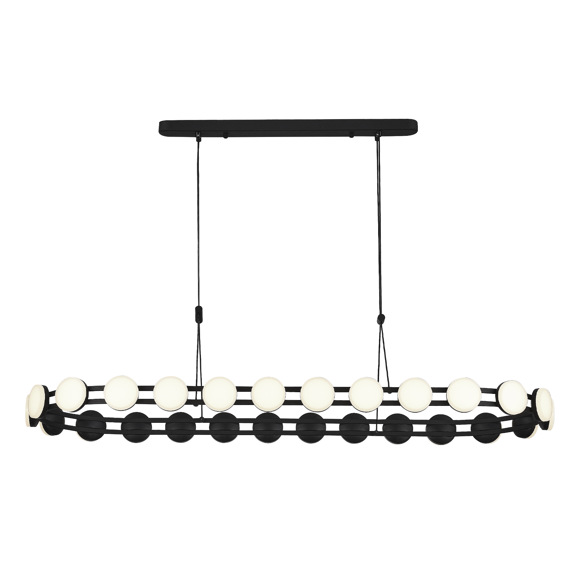 SL6610.403.26 Светильник подвесной ST-Luce черный/белый LED 1*50W 4000K MONRO