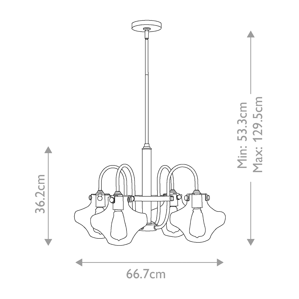 Люстра Hinkely Lighting, Арт. HK-CONGRESS4-B-CM