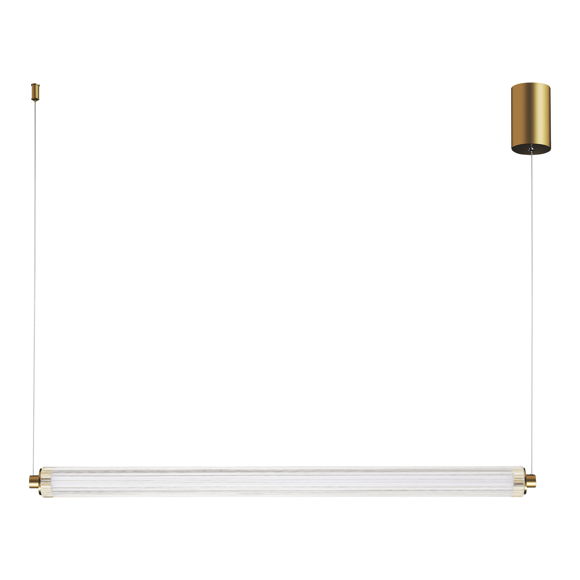 SL6224.313.01 Светильник подвесной ST-Luce Латунь/Прозрачный LED 1*30W 4000K BAMBOO