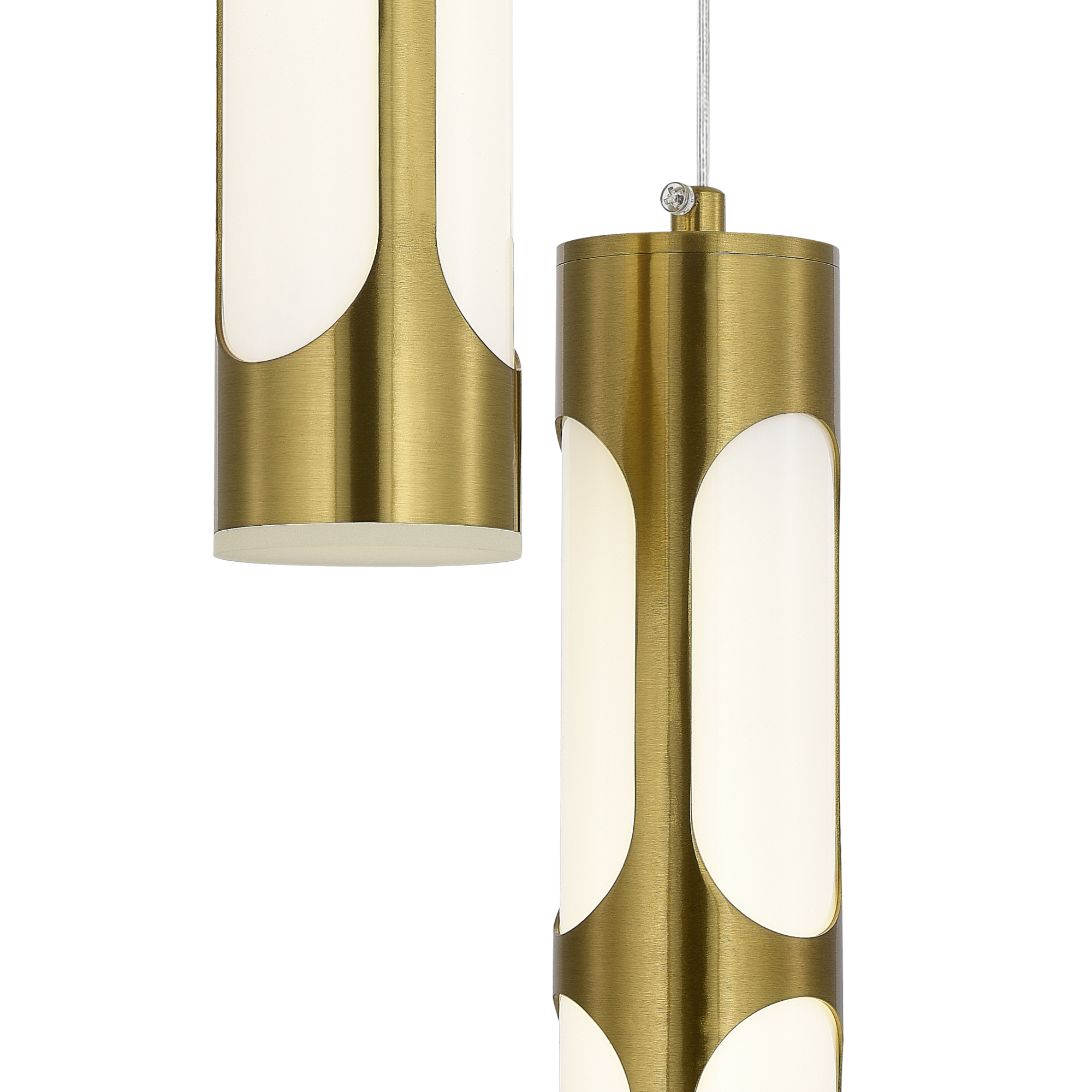 SL6237.303.03 Светильник подвесной ST-Luce латунь/белый LED 3*6W 4000K DALLAMOS
