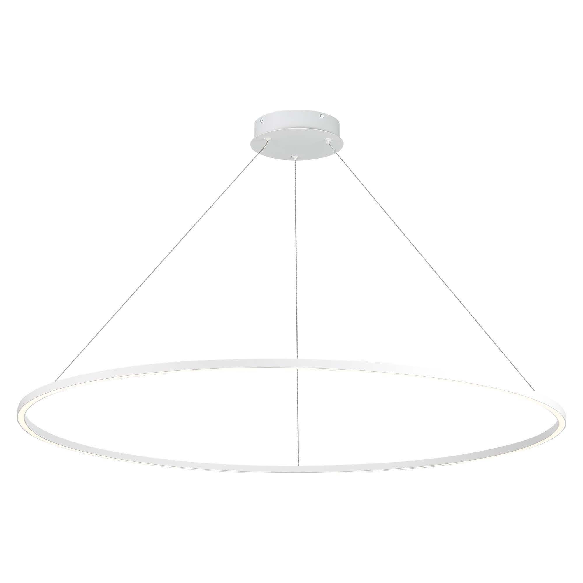 ST605.503.57 Cветильник подвесной SMART ST-Luce Белый/Белый LED 1*57W 2800-6500K AURA