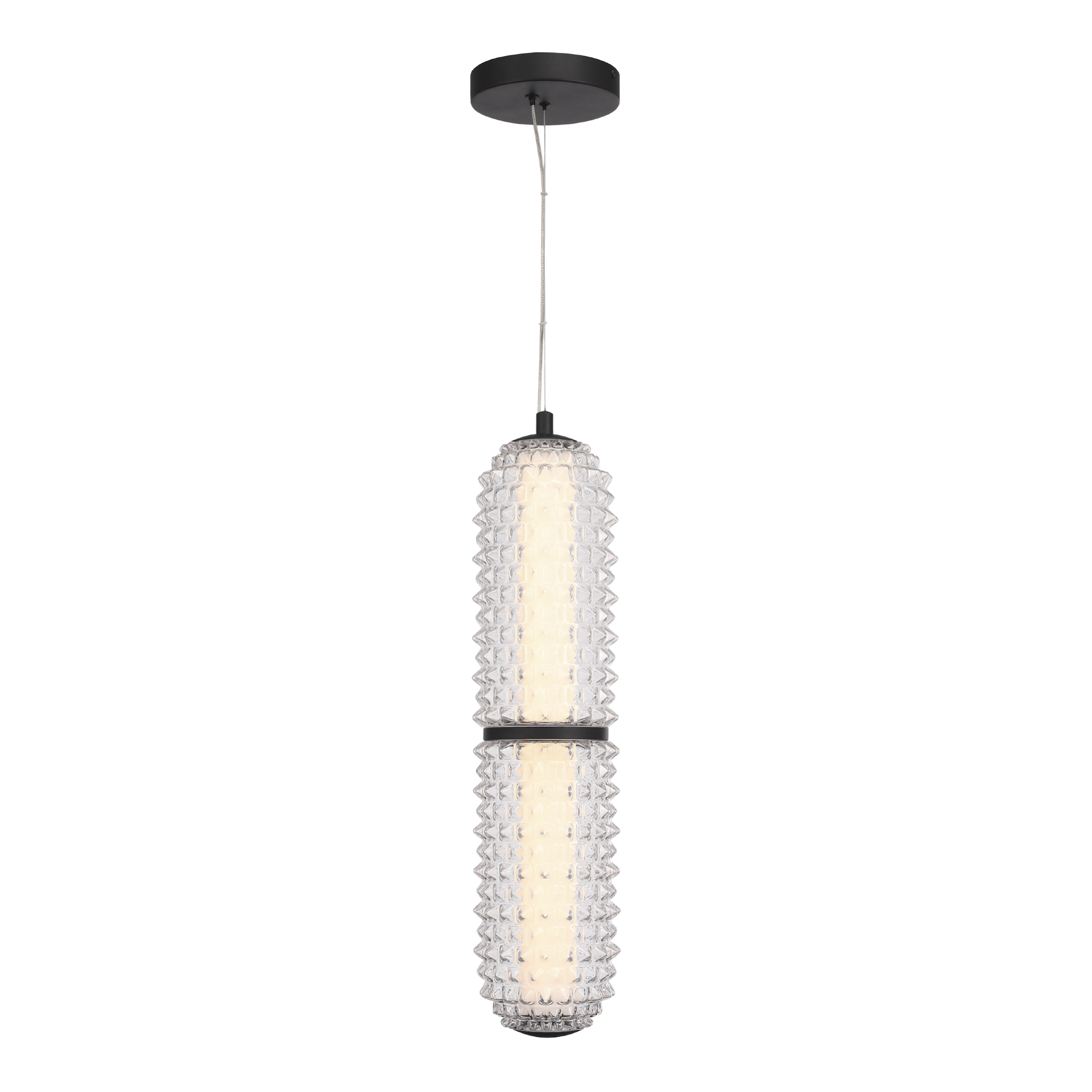 SL6144.403.01 Светильник подвесной ST-Luce черный/прозрачный LED 1*22W 4000K SAGUARO