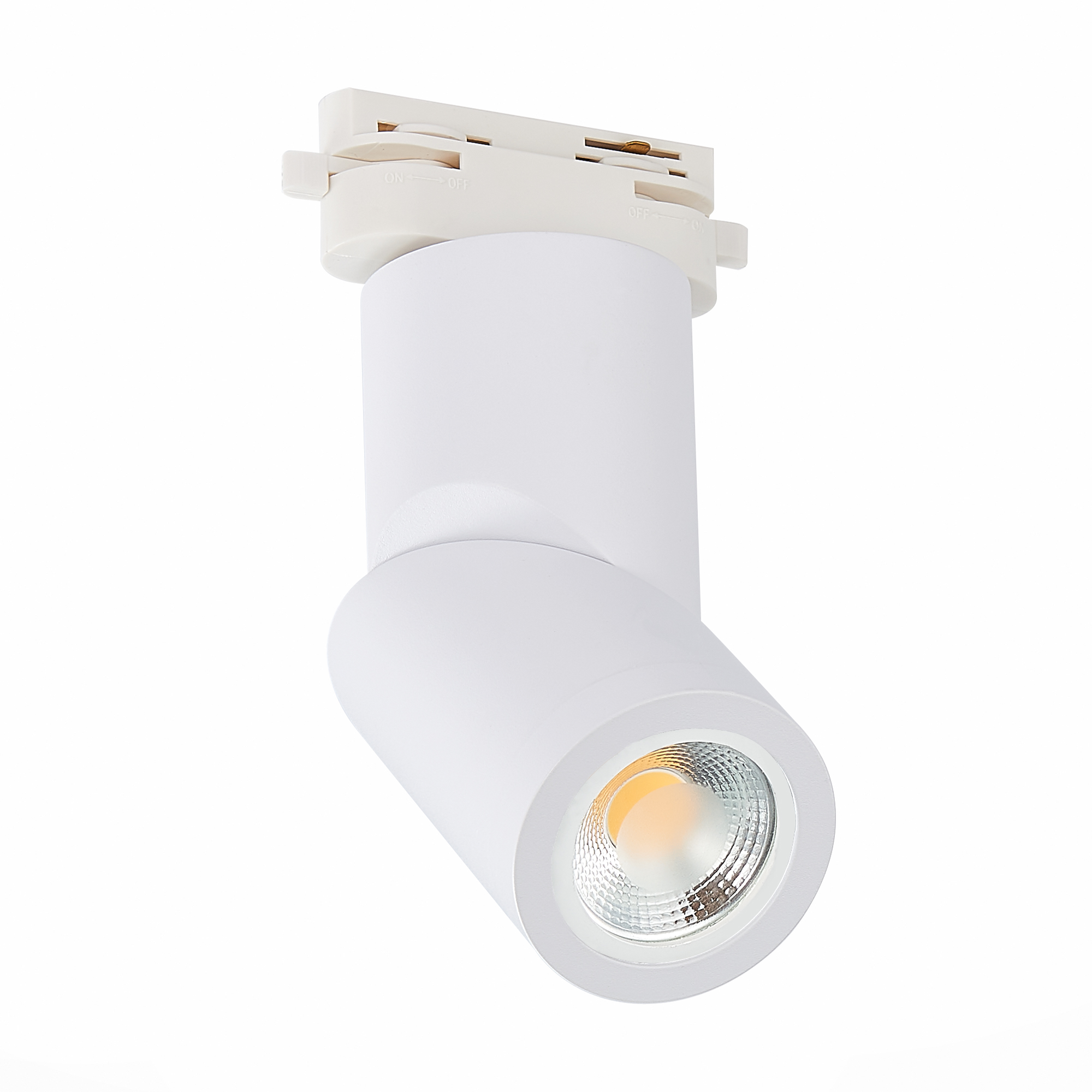 ST650.506.01 Св-к трек. Белый GU10 1*50W IP20 D60xH175 180-240V Без ламп BASE
