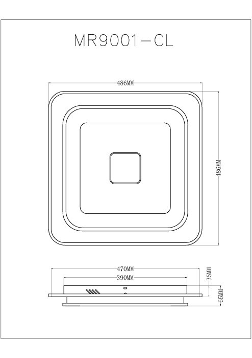 Накладной светильник MyFar MR9001-CL